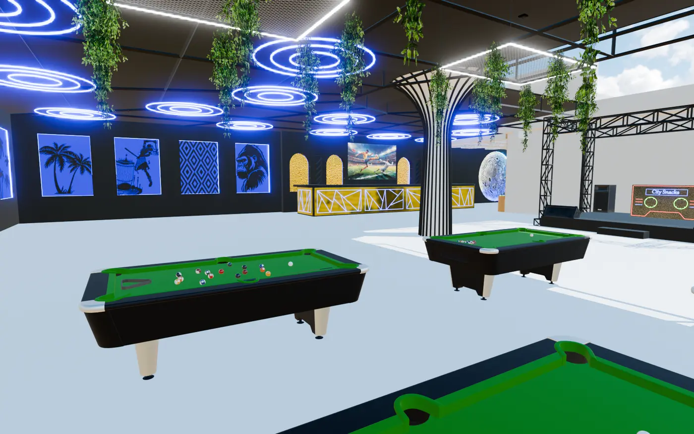Interactive 3D model of the Musanze venue interior