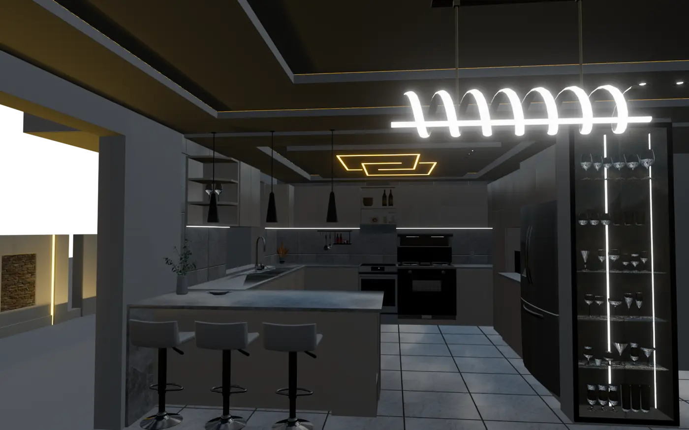 Interactive 3D model of the Rebero residence