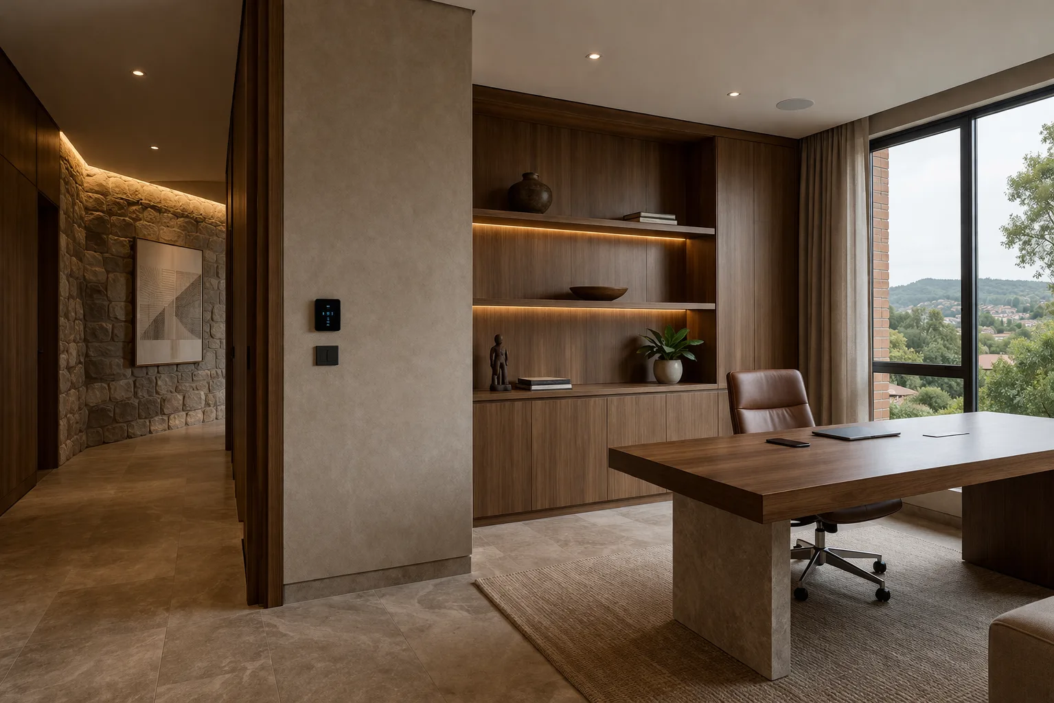 Technology seamlessly integrated into a premium interior space