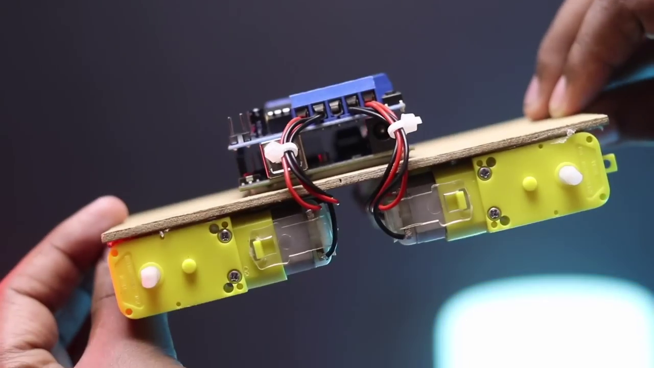 Electronics prototype with microcontroller and motor modules