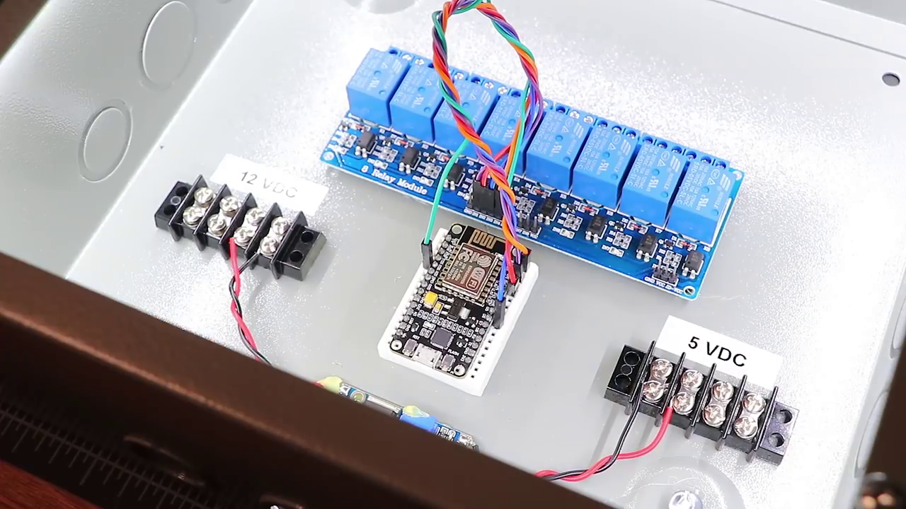 Custom IoT relay controller board for smart home automation