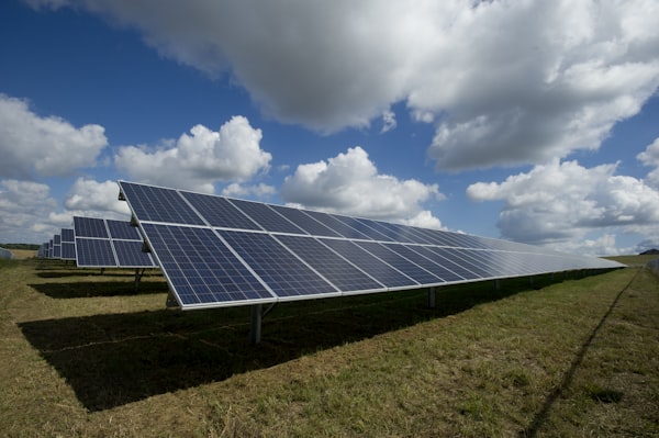 Solar panels on a rooftop